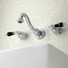 Kingston Brass KS3121PKL Duchess 2-Handle Wall Mount Bathroom Faucet, Polished Chrome KS3121PKL